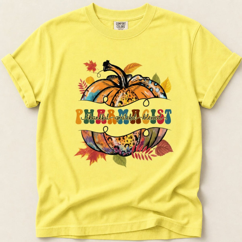 Thankful Grateful Blessed Pharmacist Tee - Adverse Reactions