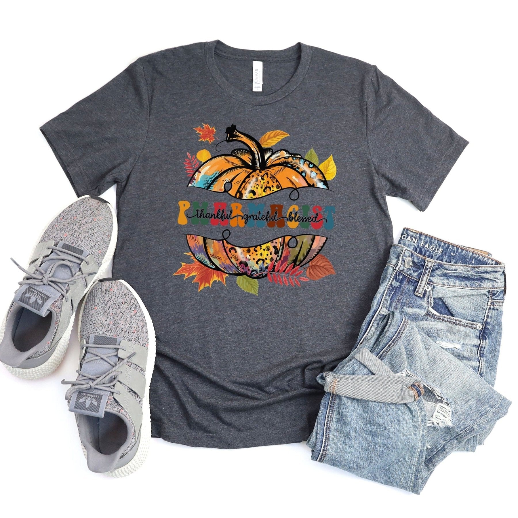 Thankful Grateful Blessed Pharmacist Tee - Adverse Reactions - Pharmacy Apparel for Pharmacists, Techs & Students