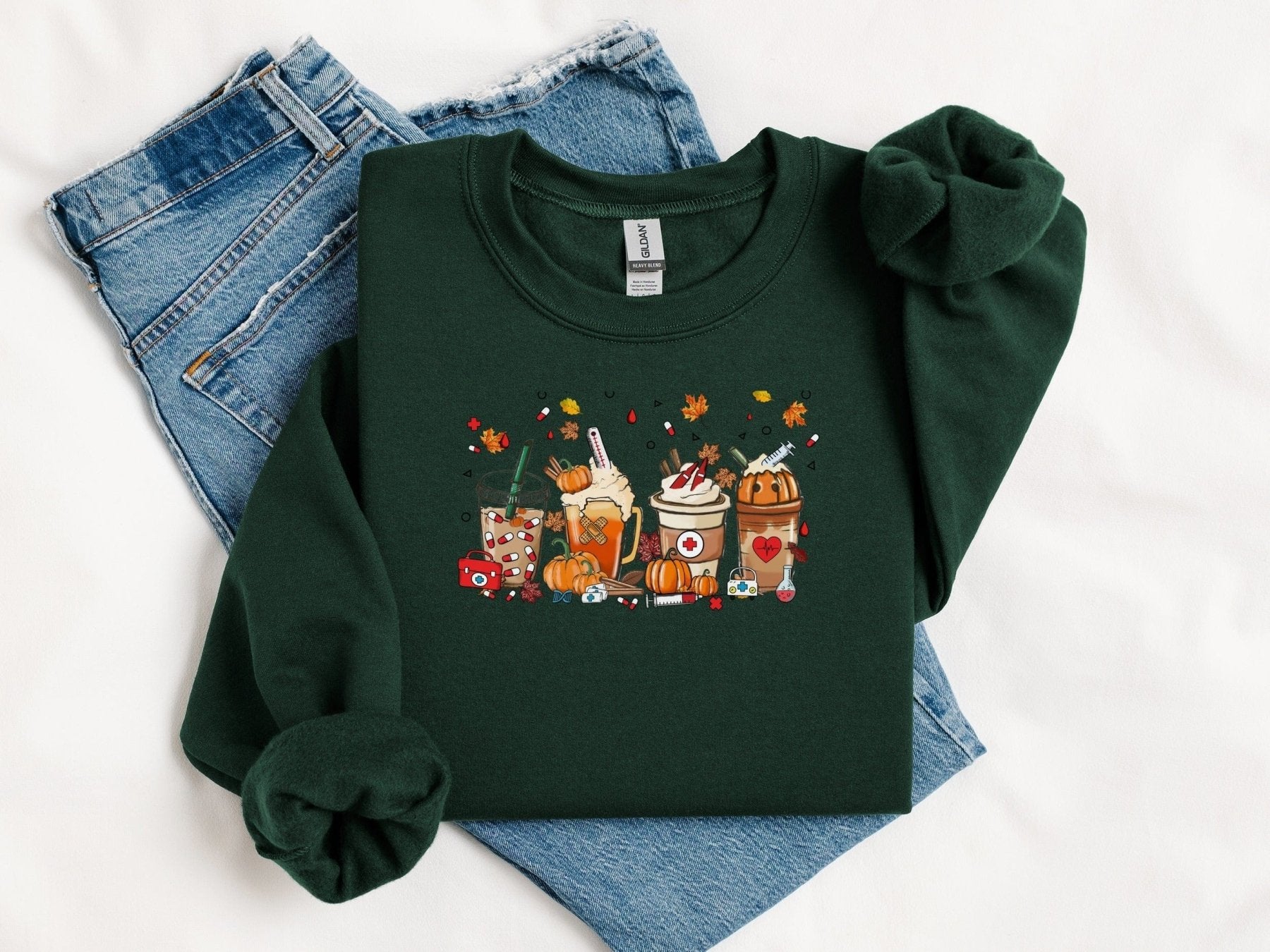 Thankful Pharmacy Fall Drinks Sweatshirt - Adverse Reactions - Pharmacy Apparel for Pharmacists, Techs & Students