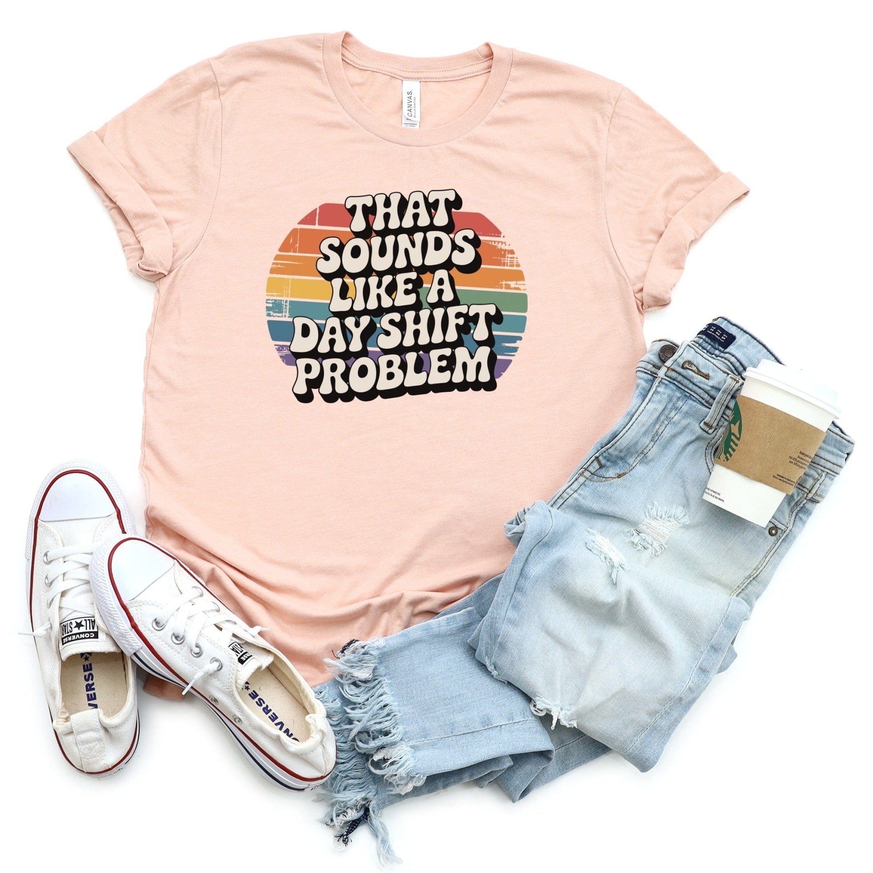 That Sounds Like A Day Shift Problem Tee - Adverse Reactions - Pharmacy Apparel for Pharmacists, Techs & Students