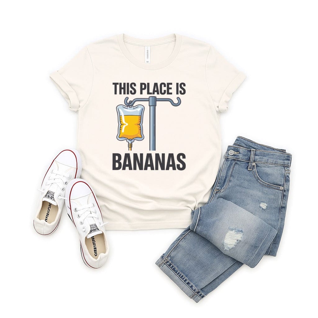 This Place is Bananas Tee - Adverse Reactions - Pharmacy Apparel for Pharmacists, Techs & Students