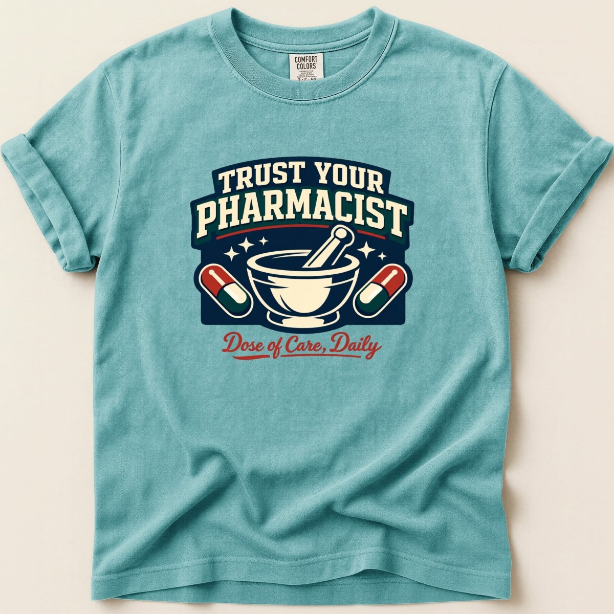Trust Your Pharmacist Mortar & Pestle Tee - Adverse Reactions