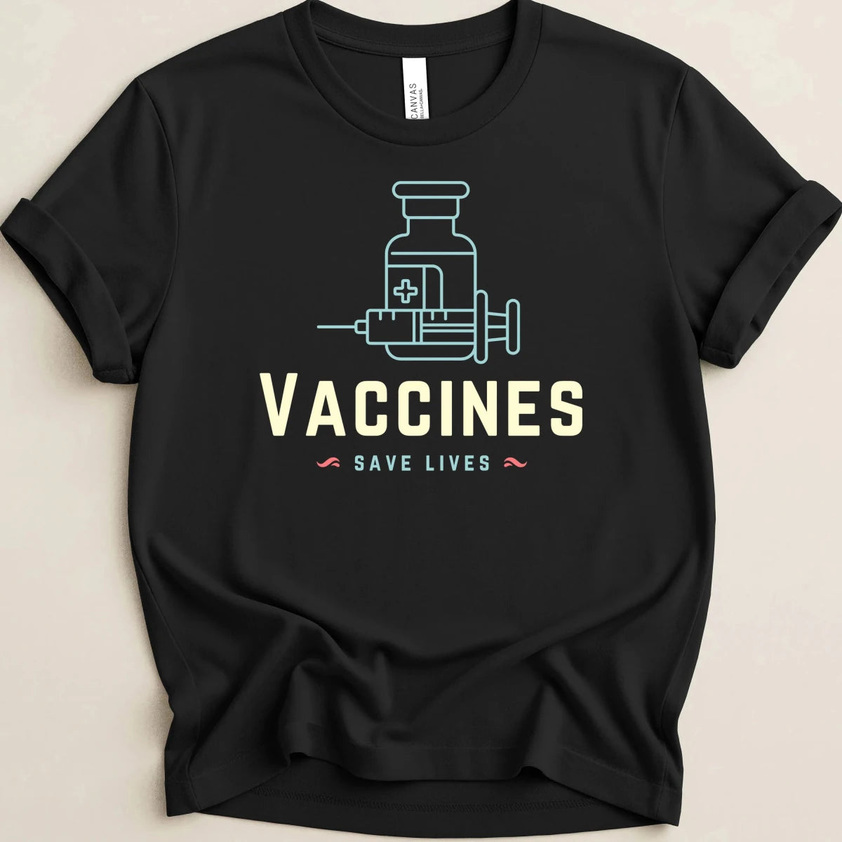 Vaccines Save Lives Tee - Adverse Reactions