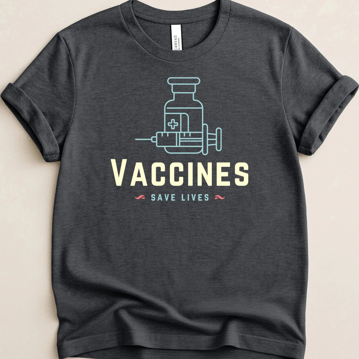 Vaccines Save Lives Tee - Adverse Reactions