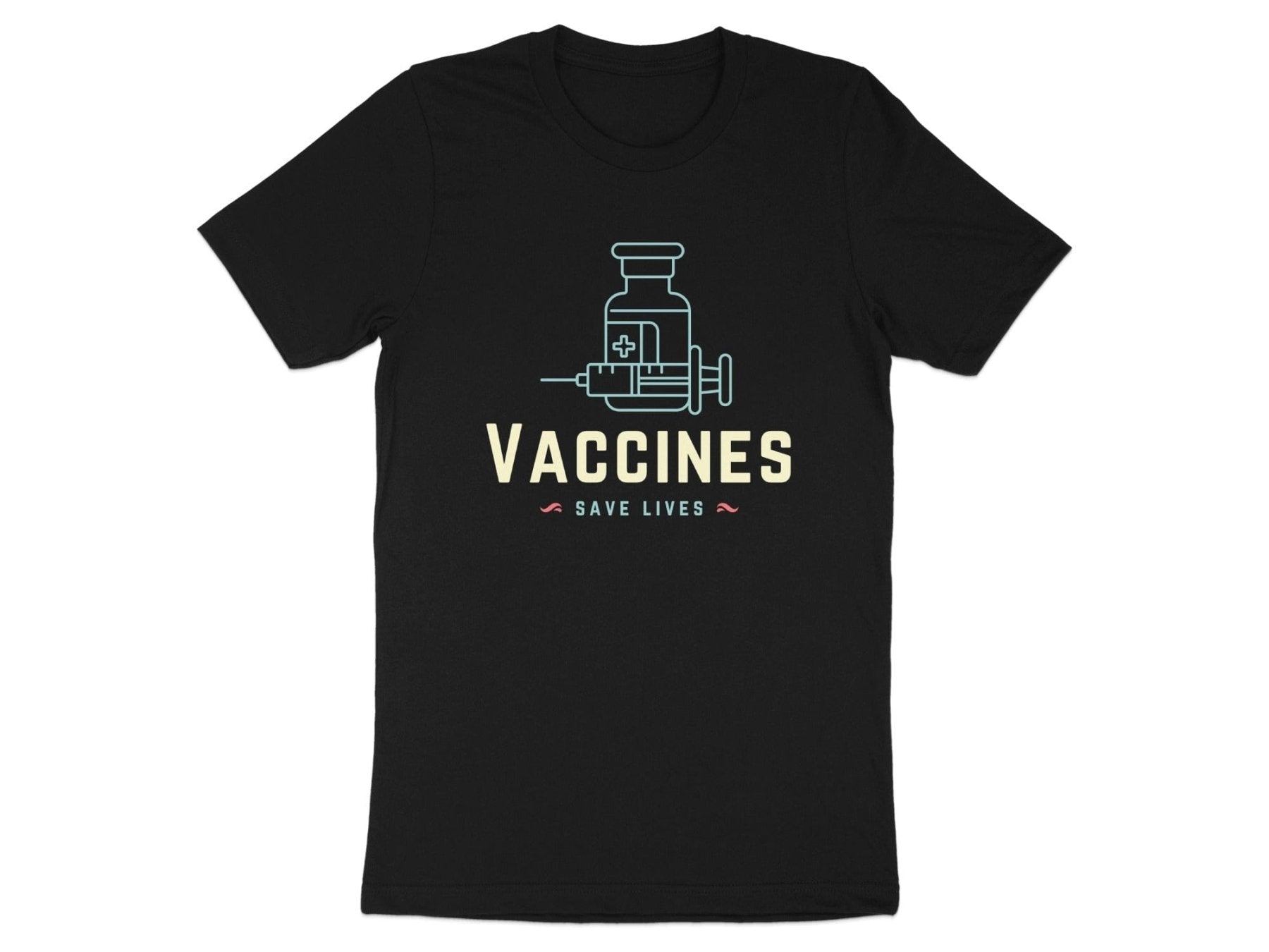 Vaccines Save Lives Tee - Adverse Reactions - Pharmacy Apparel for Pharmacists, Techs & Students