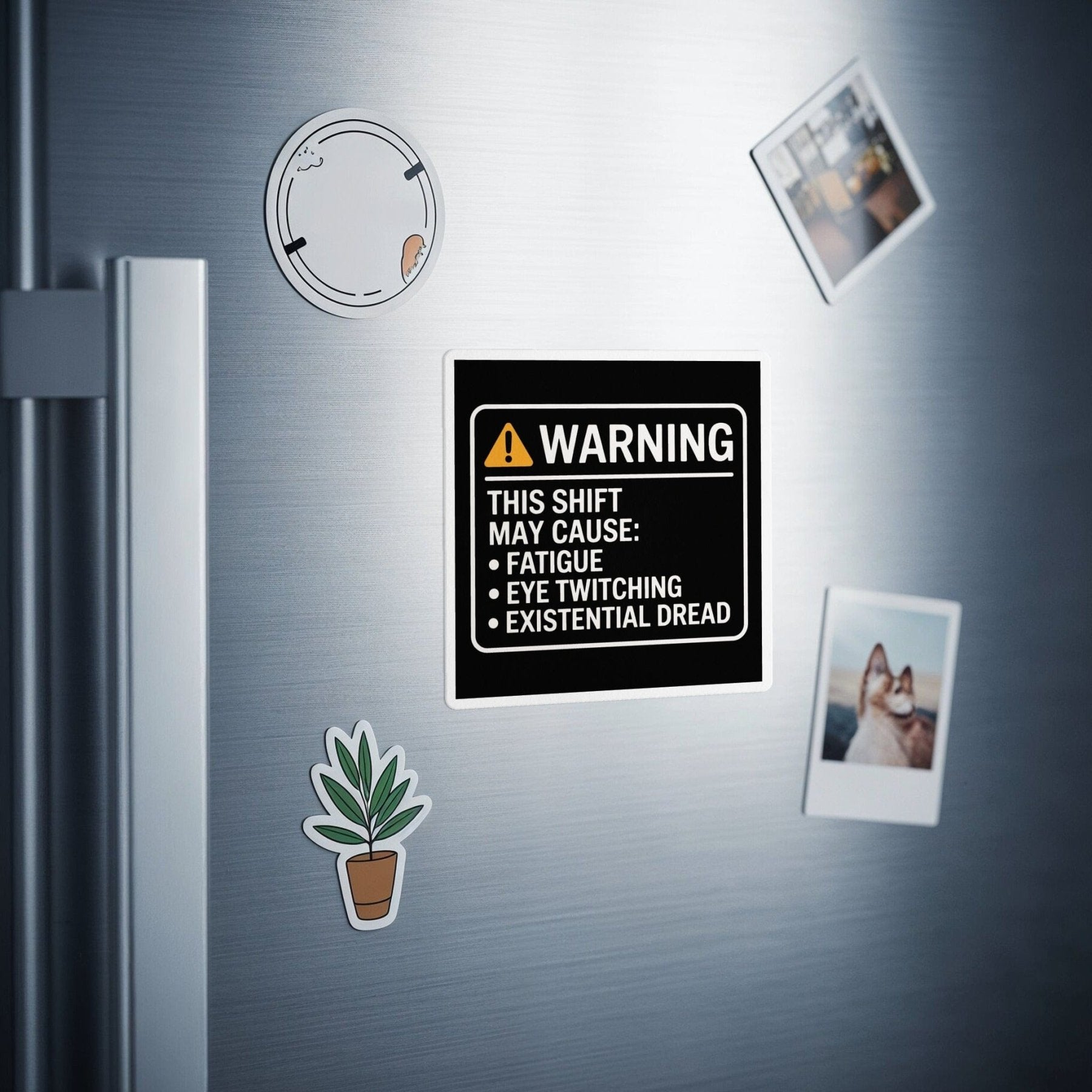 Warning Shift Side Effects Magnet - Pharmacy Apparel for Pharmacists, Techs & Students
