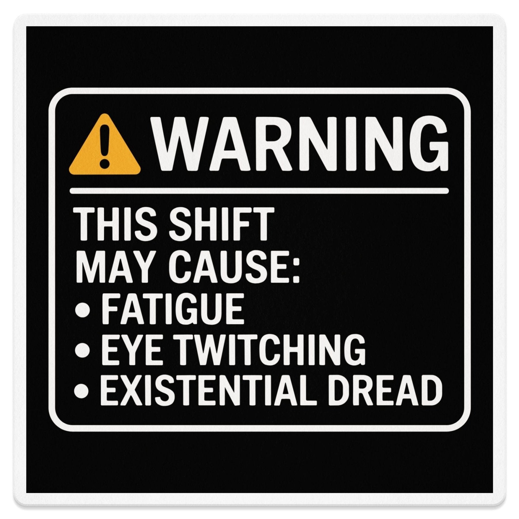 Warning Shift Side Effects Magnet - Pharmacy Apparel for Pharmacists, Techs & Students