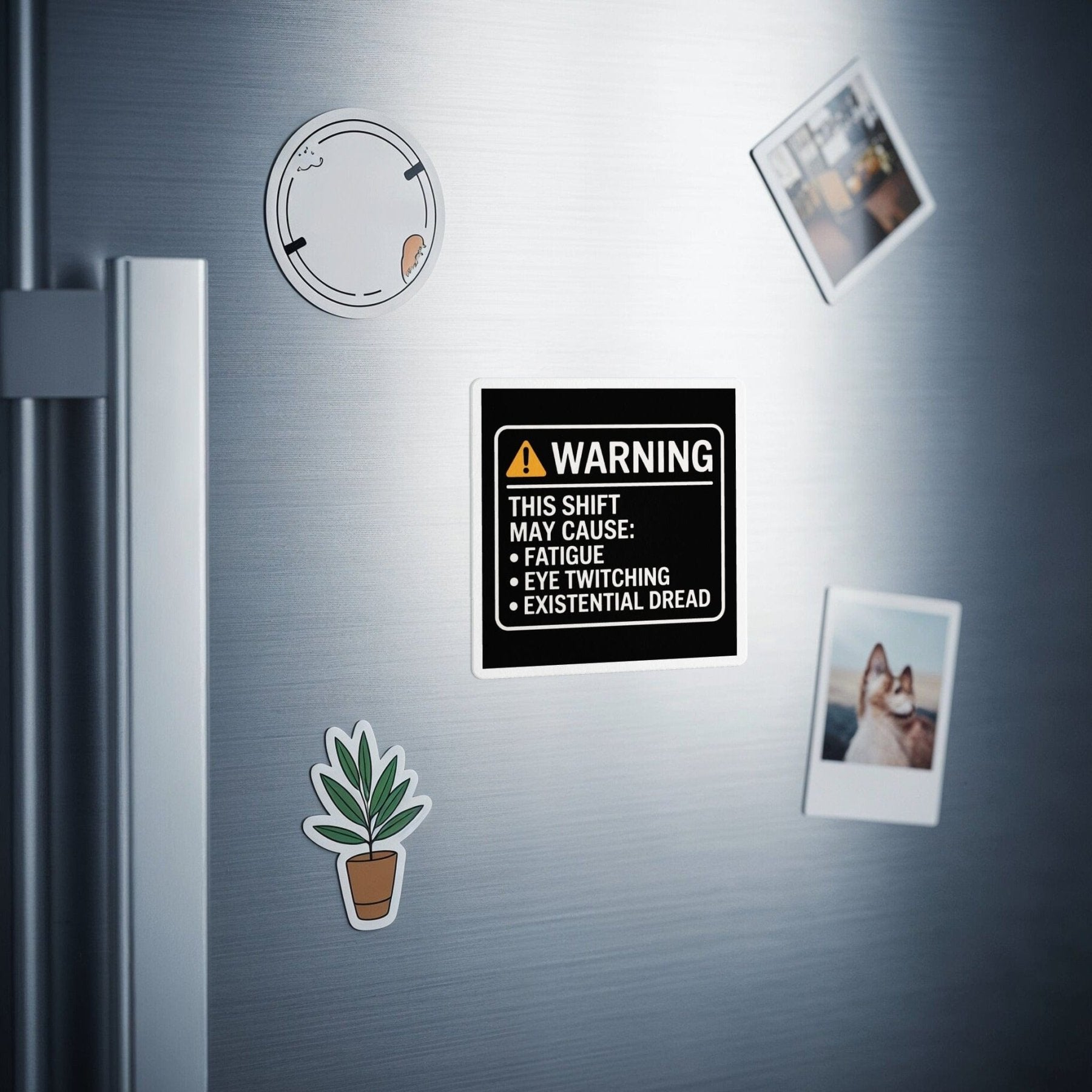 Warning Shift Side Effects Magnet - Pharmacy Apparel for Pharmacists, Techs & Students