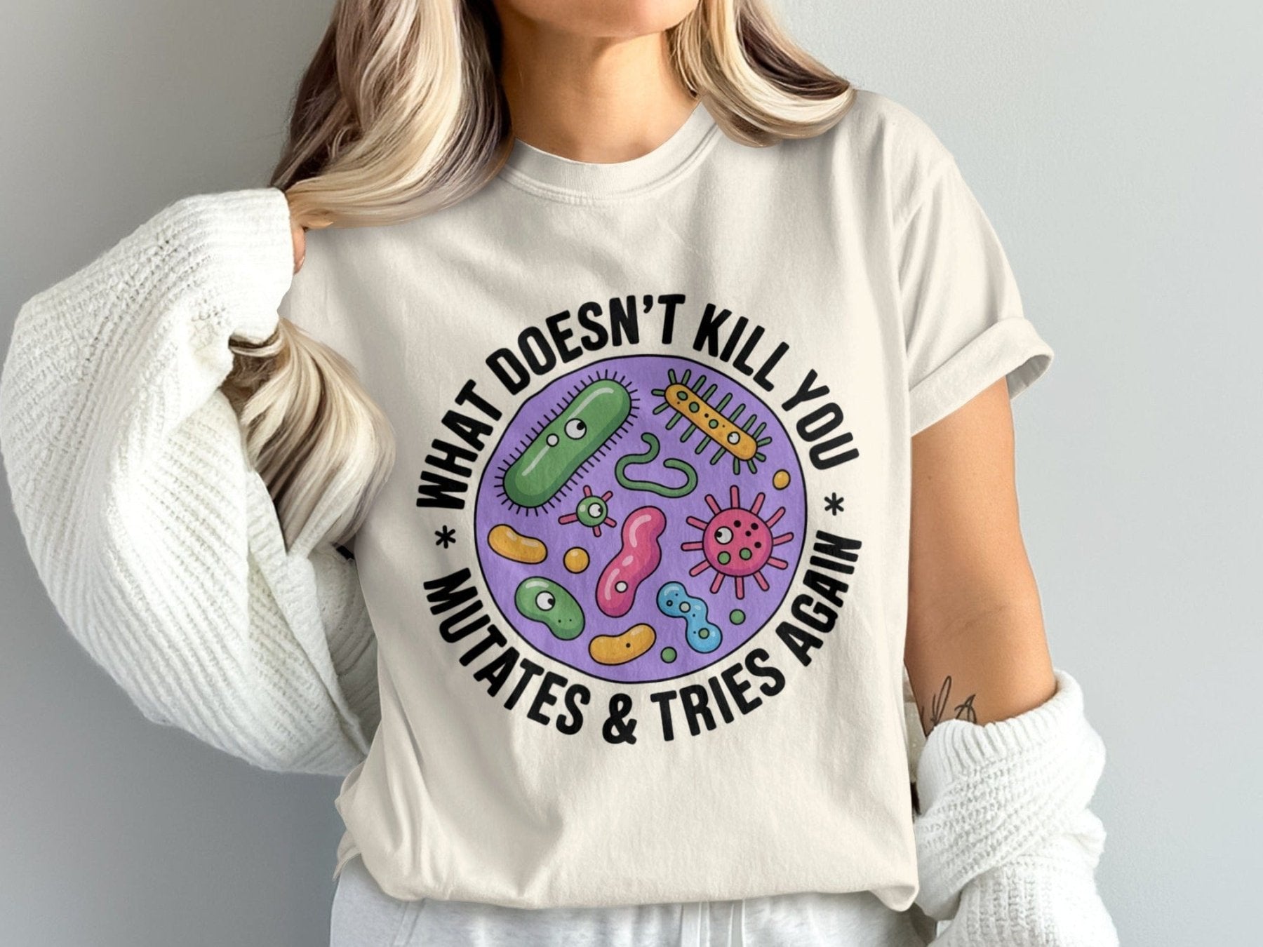 What Doesn’t Kill You Mutates Pharmacy Tee - Pharmacy Apparel for Pharmacists, Techs & Students