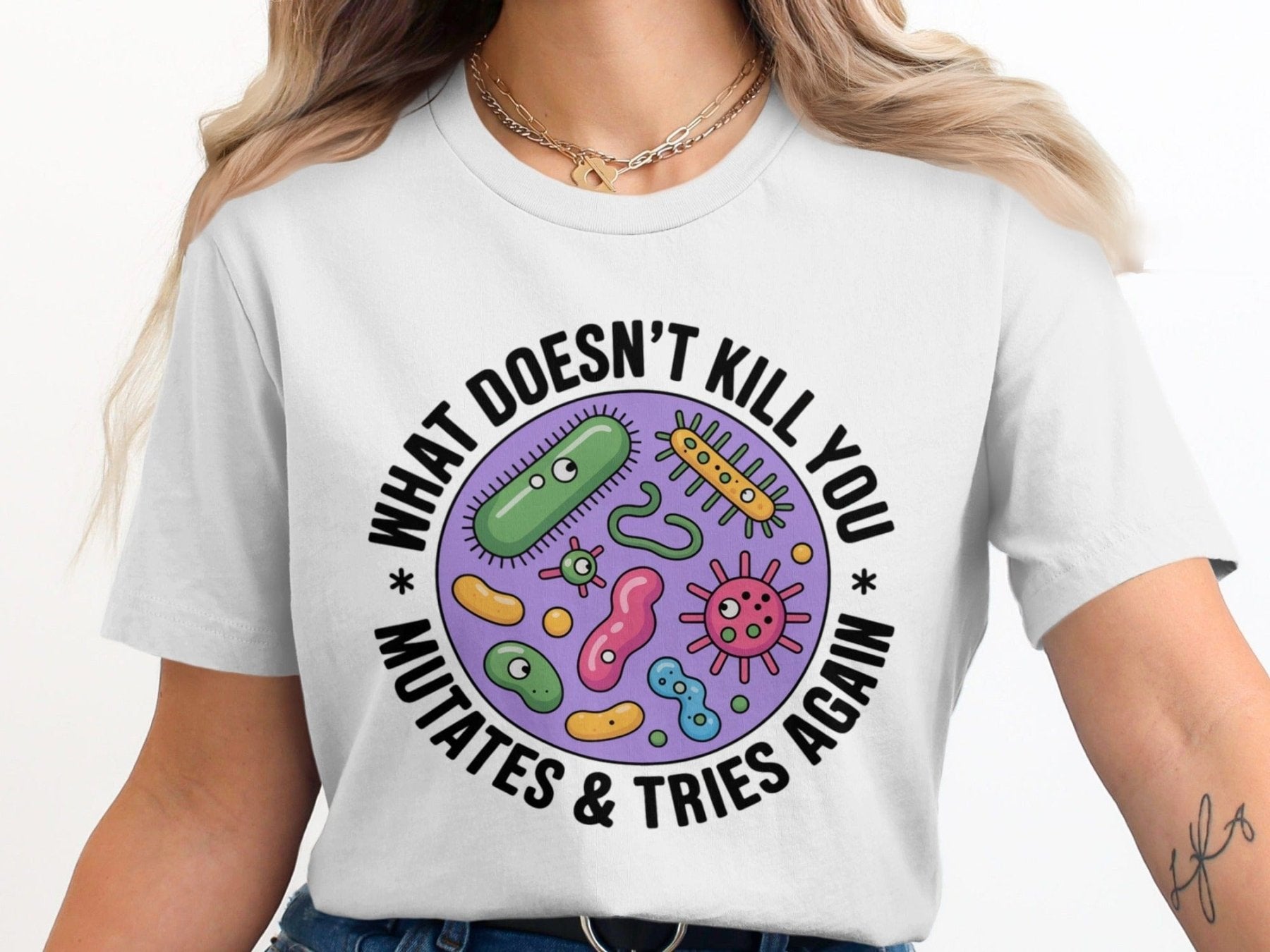 What Doesn’t Kill You Mutates Pharmacy Tee - Pharmacy Apparel for Pharmacists, Techs & Students
