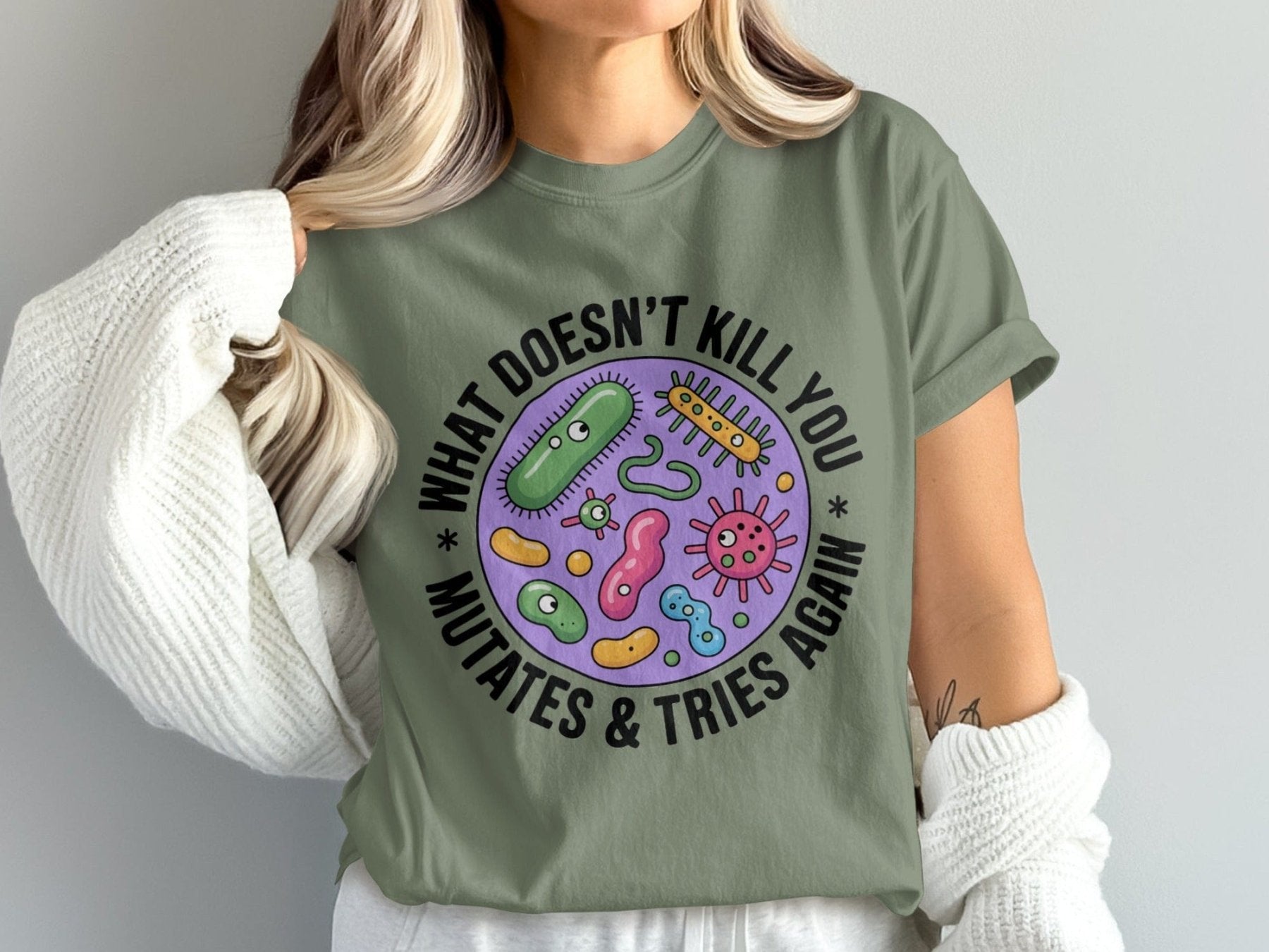 What Doesn’t Kill You Mutates Pharmacy Tee - Pharmacy Apparel for Pharmacists, Techs & Students