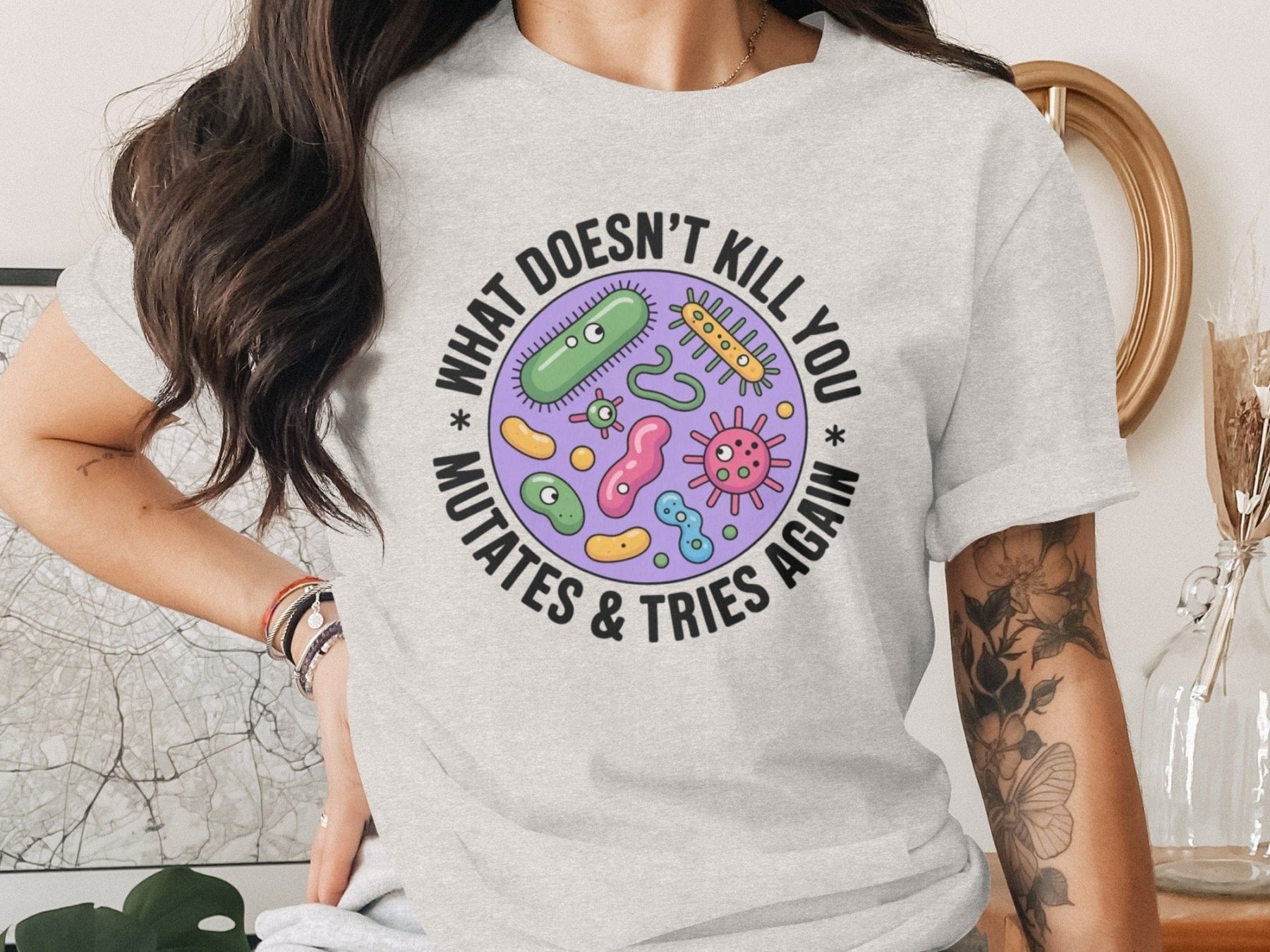 What Doesn’t Kill You Mutates Pharmacy Tee - Pharmacy Apparel for Pharmacists, Techs & Students