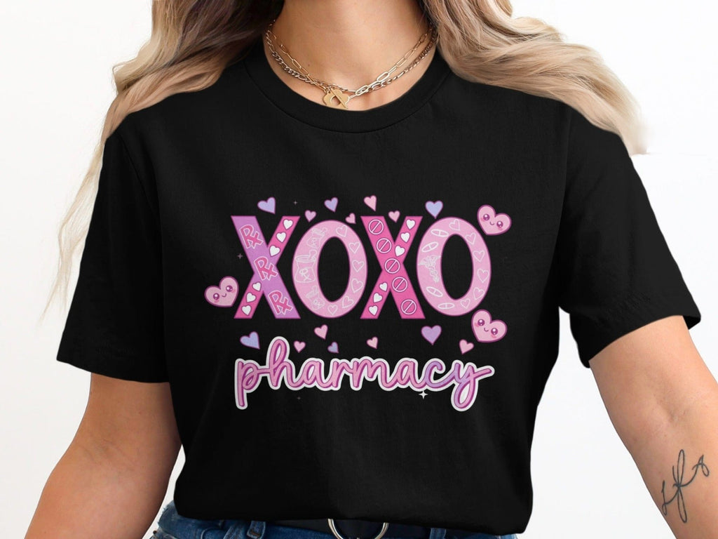XOXO Pharmacy Tee - Pharmacy Apparel for Pharmacists, Techs & Students