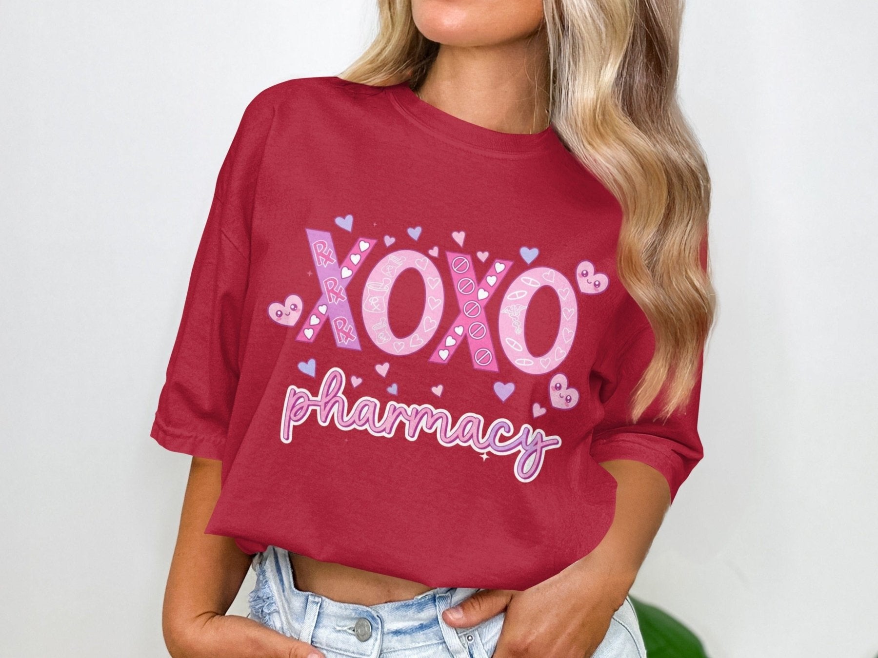 XOXO Pharmacy Tee - Pharmacy Apparel for Pharmacists, Techs & Students