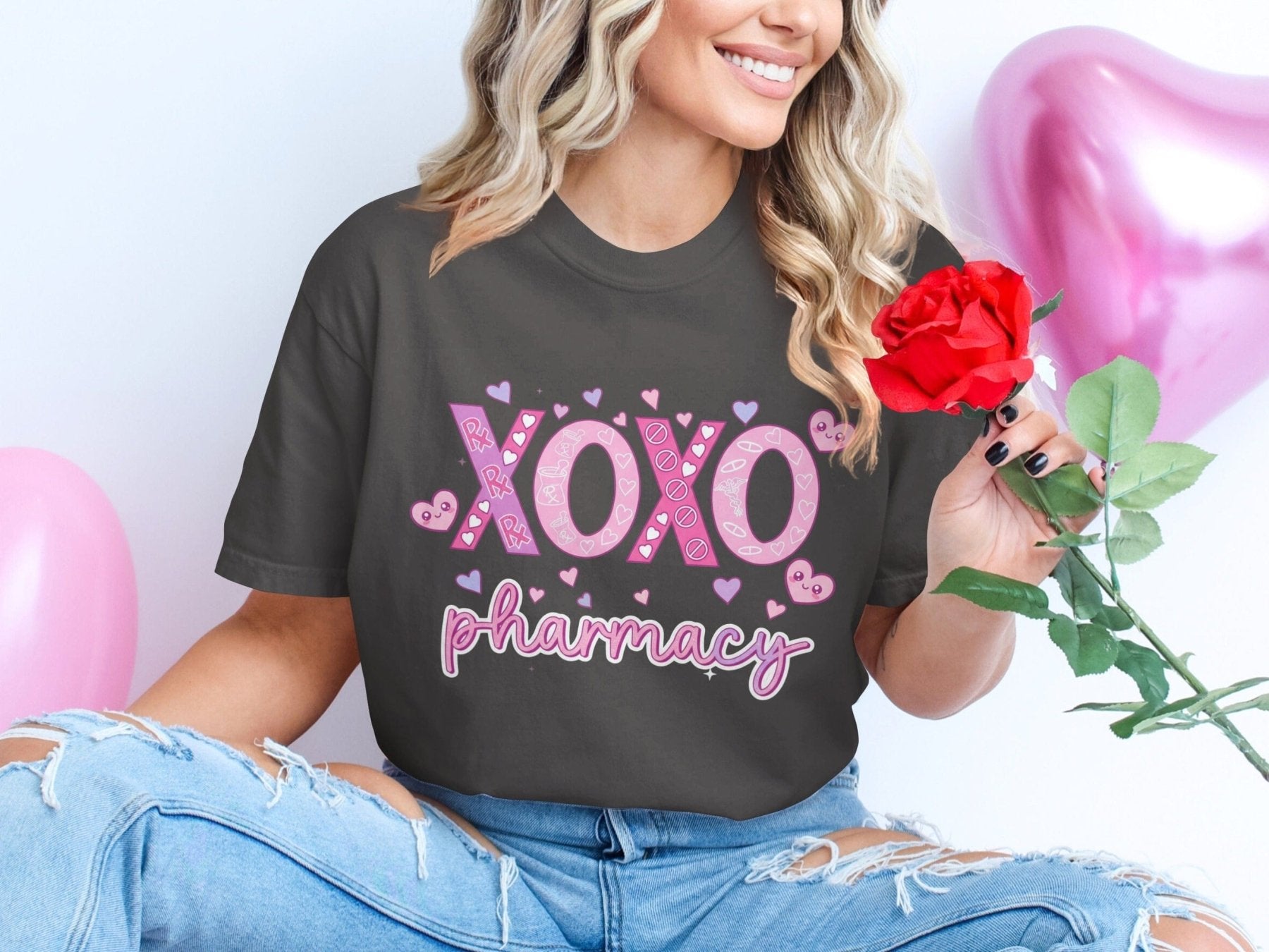 XOXO Pharmacy Tee - Pharmacy Apparel for Pharmacists, Techs & Students