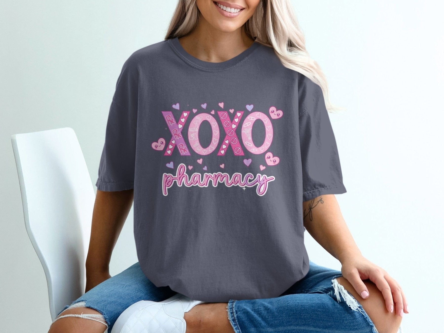 XOXO Pharmacy Tee - Pharmacy Apparel for Pharmacists, Techs & Students