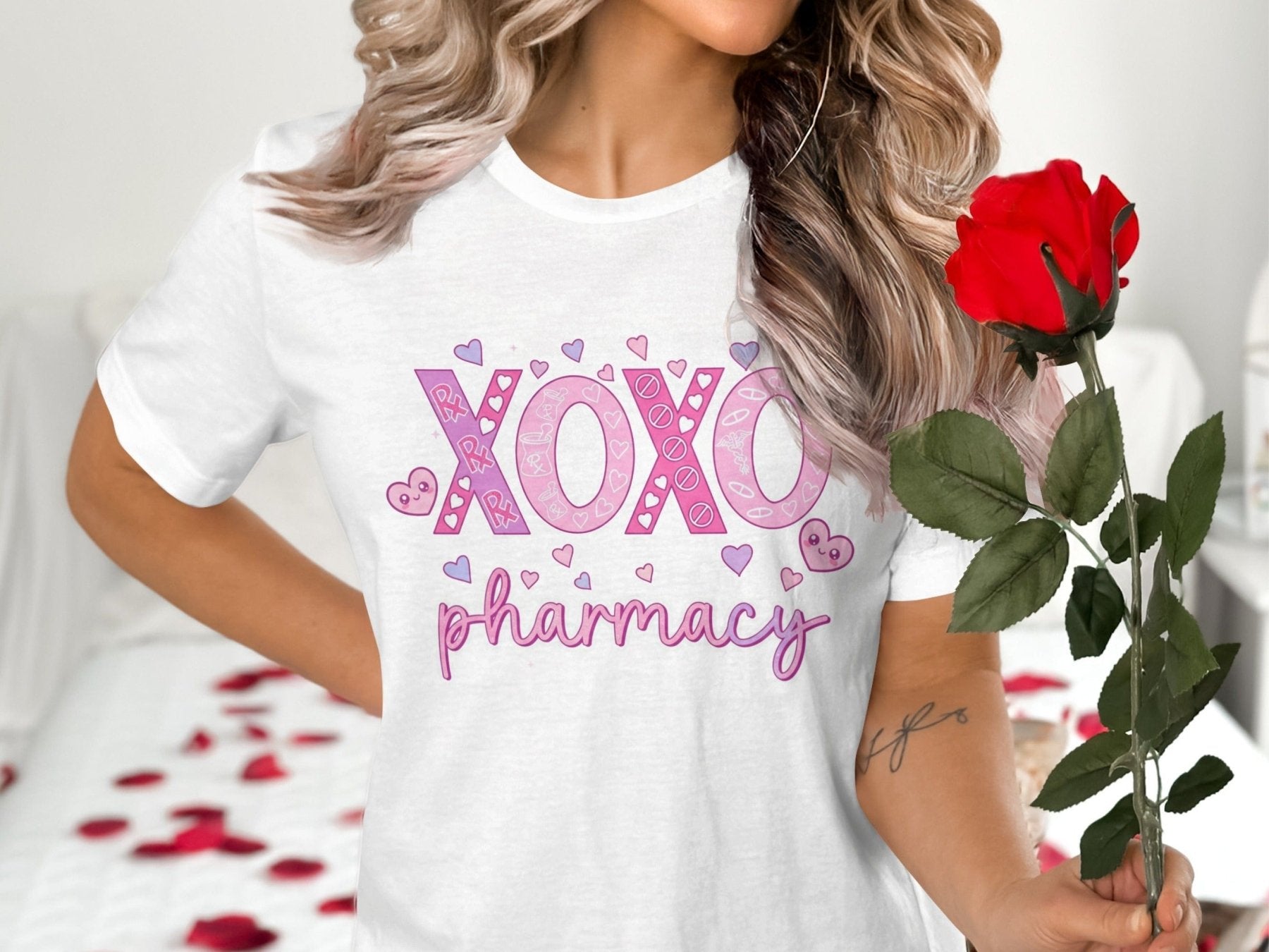 XOXO Pharmacy Tee - Pharmacy Apparel for Pharmacists, Techs & Students