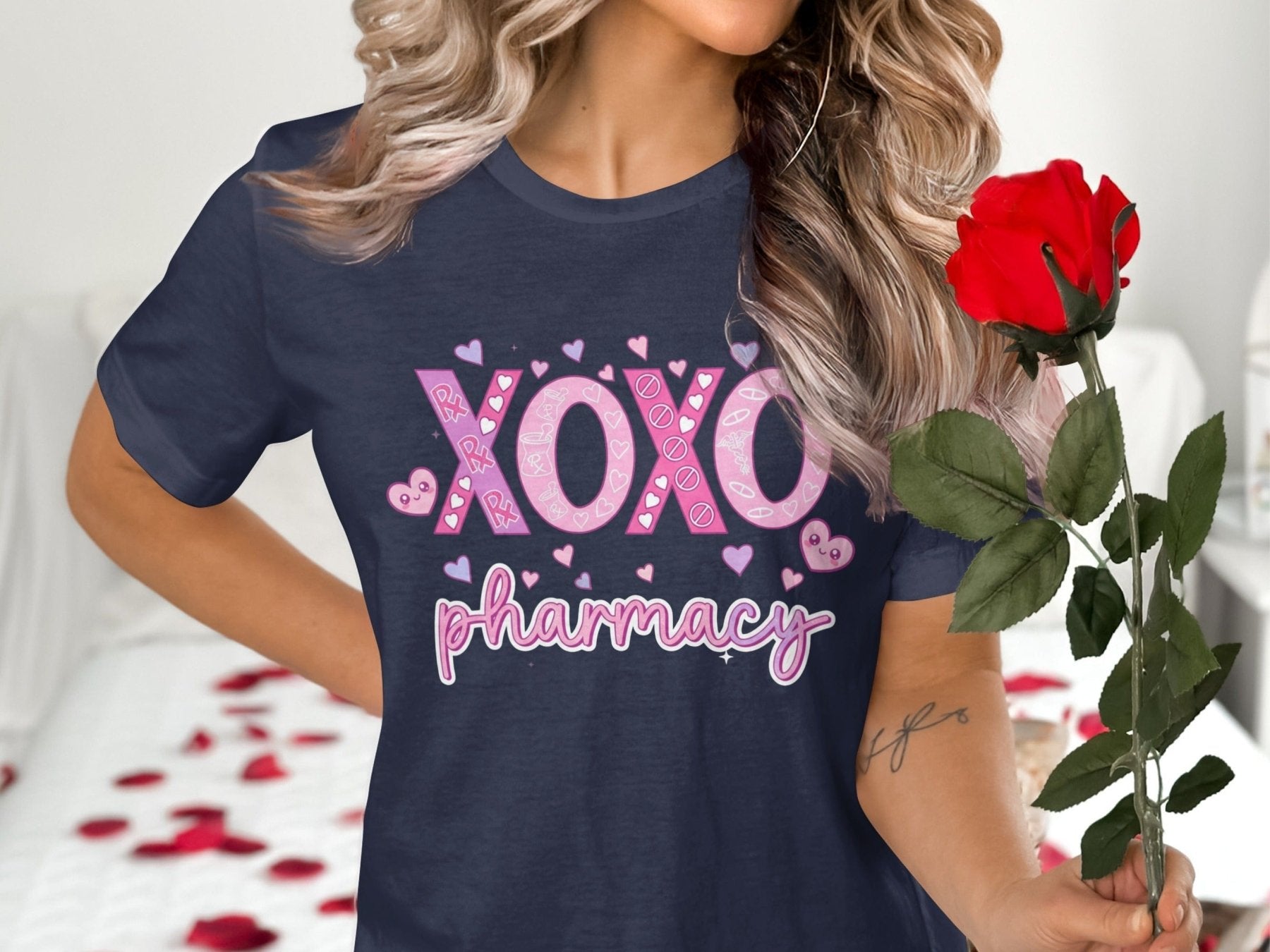 XOXO Pharmacy Tee - Pharmacy Apparel for Pharmacists, Techs & Students