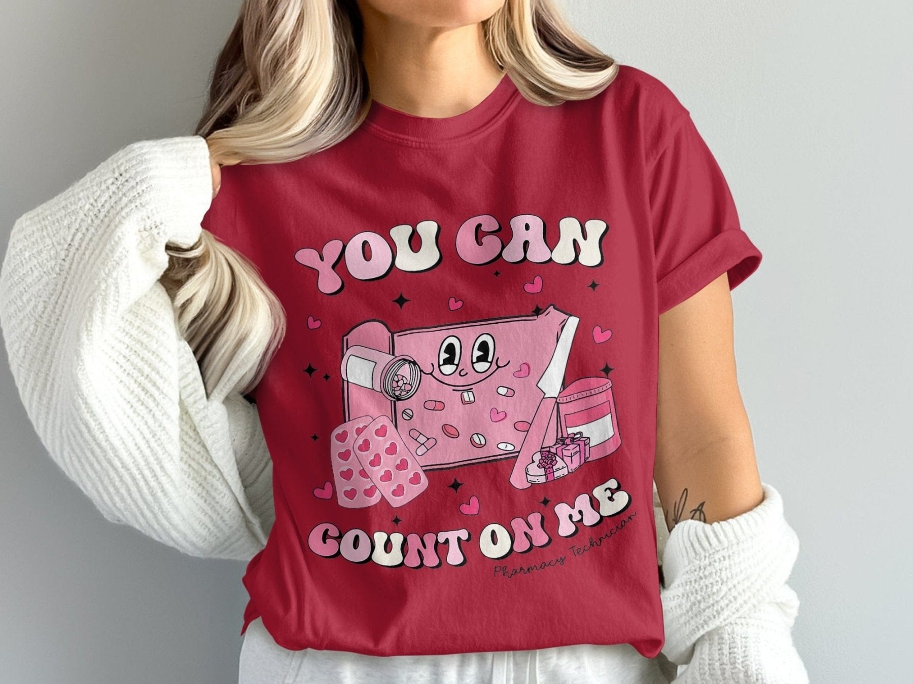 You Can Count on Me Pharmacy Technician Tee - Adverse Reactions