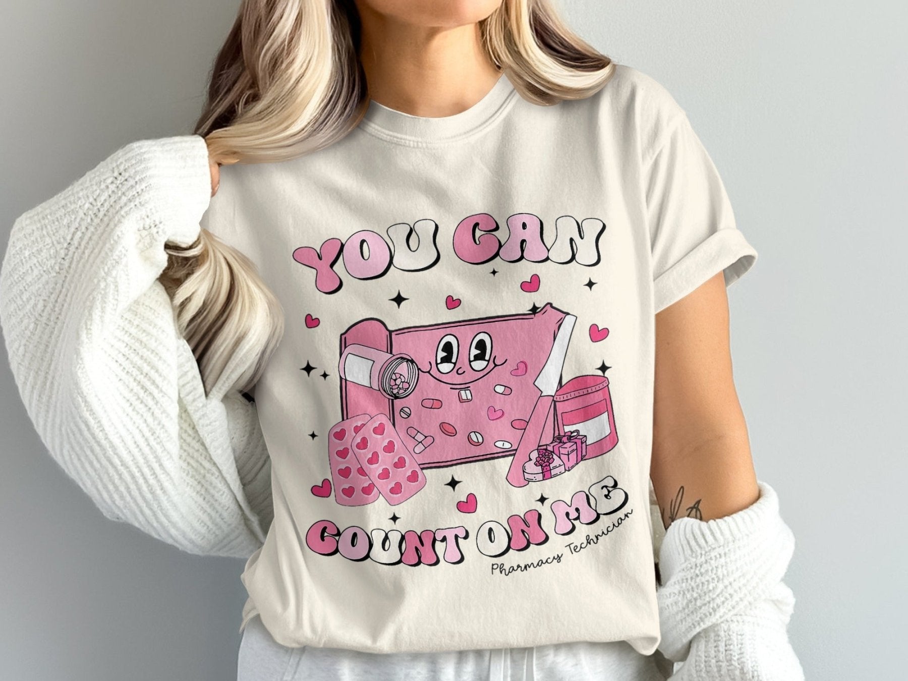You Can Count on Me Pharmacy Technician Tee - Adverse Reactions