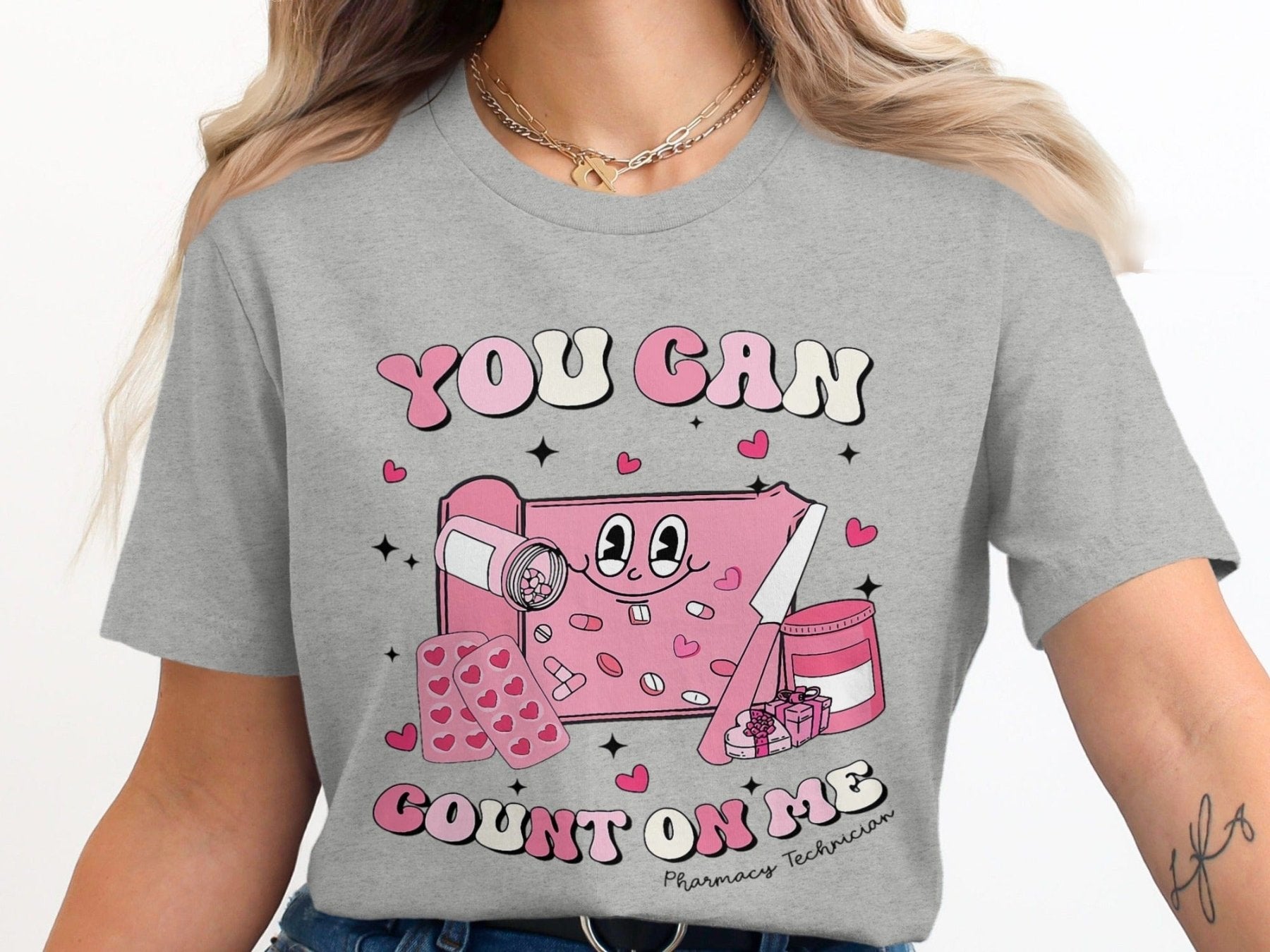 You Can Count on Me Pharmacy Technician Tee - Adverse Reactions