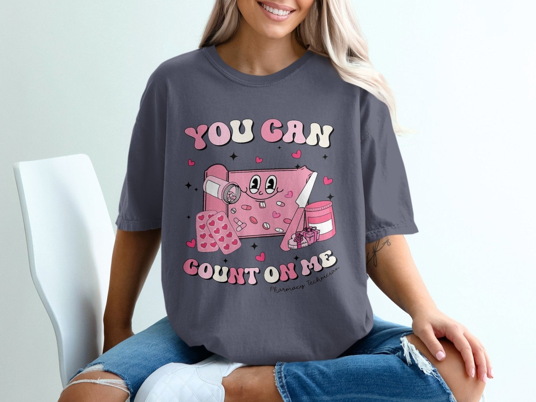You Can Count on Me Pharmacy Technician Tee - Adverse Reactions