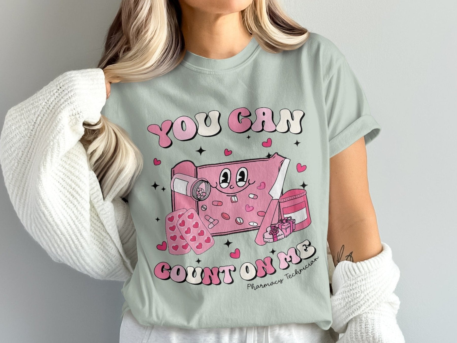 You Can Count on Me Pharmacy Technician Tee - Adverse Reactions