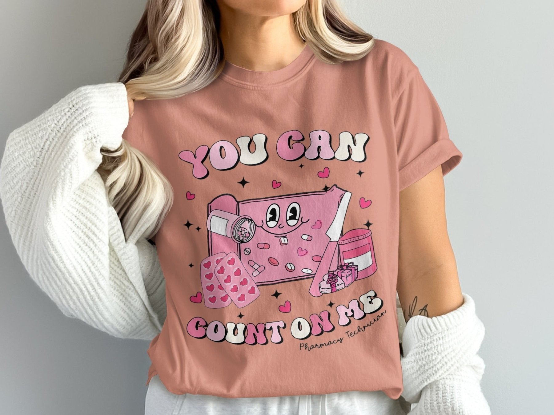 You Can Count on Me Pharmacy Technician Tee - Adverse Reactions