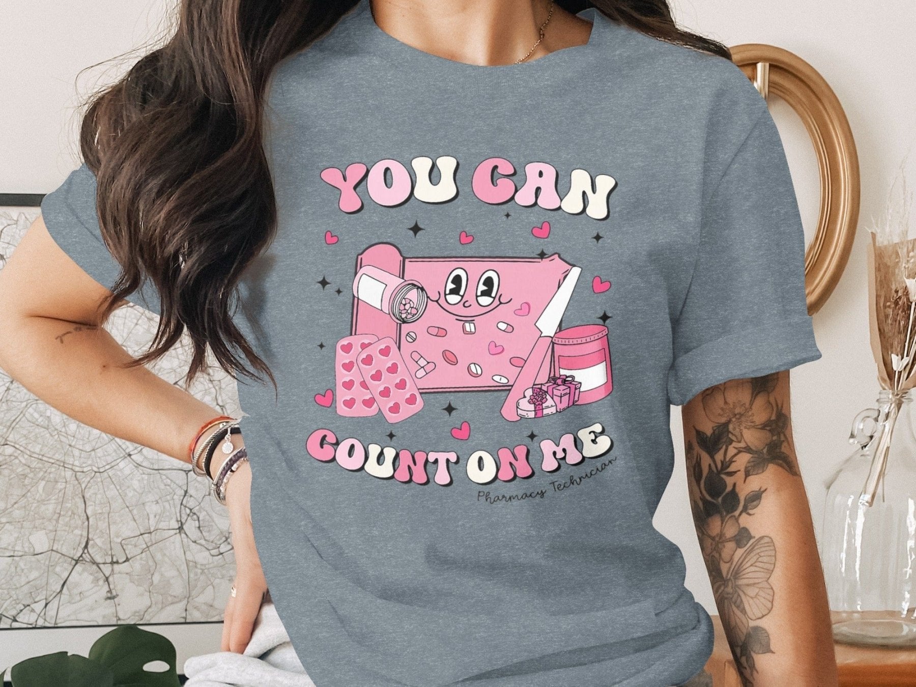 You Can Count on Me Pharmacy Technician Tee - Adverse Reactions