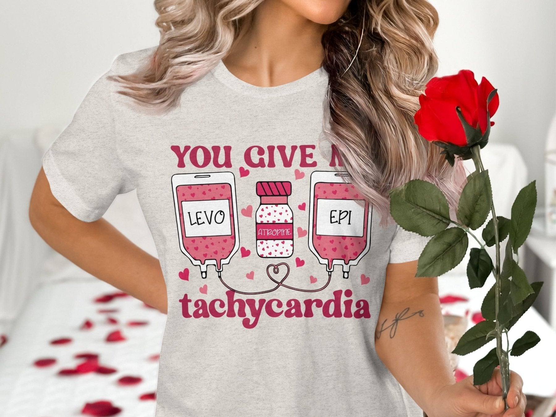 You Give Me Tachycardia Tee - Pharmacy Apparel for Pharmacists, Techs & Students